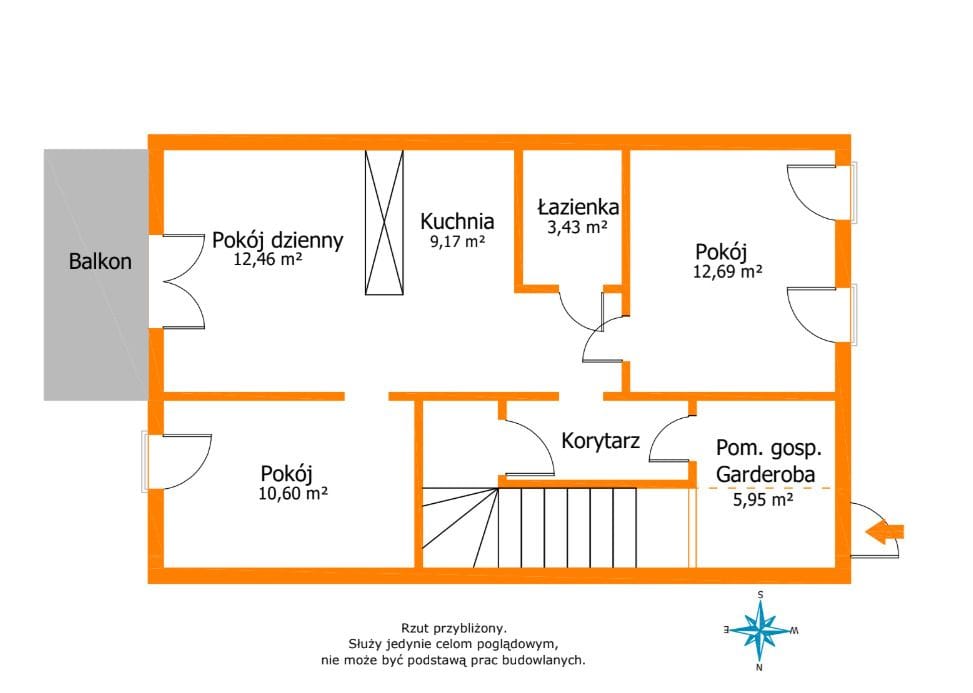 Mieszkanie 3 pokojowe na Sprzedaż