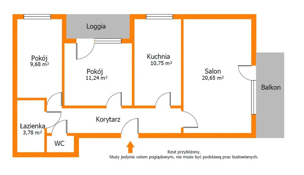 Mieszkanie 3 pokojowe na Sprzedaż