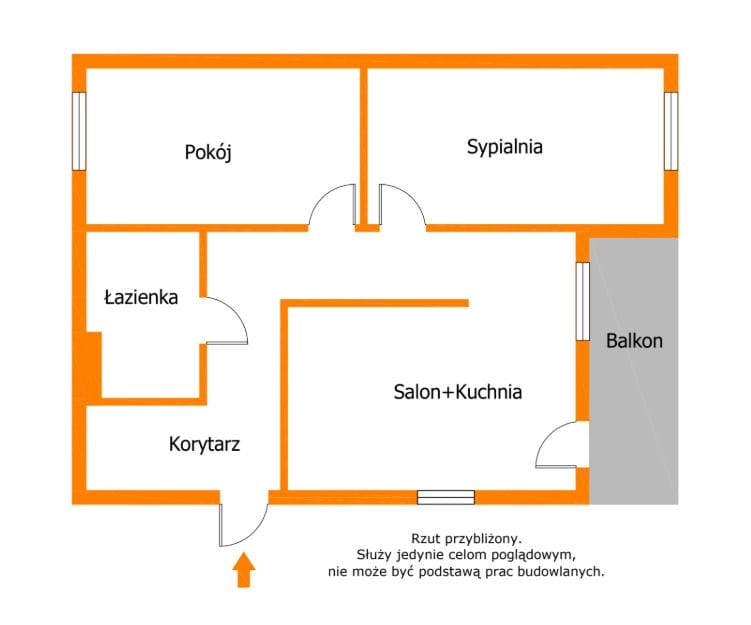 Mieszkanie 3 pokojowe na Sprzedaż