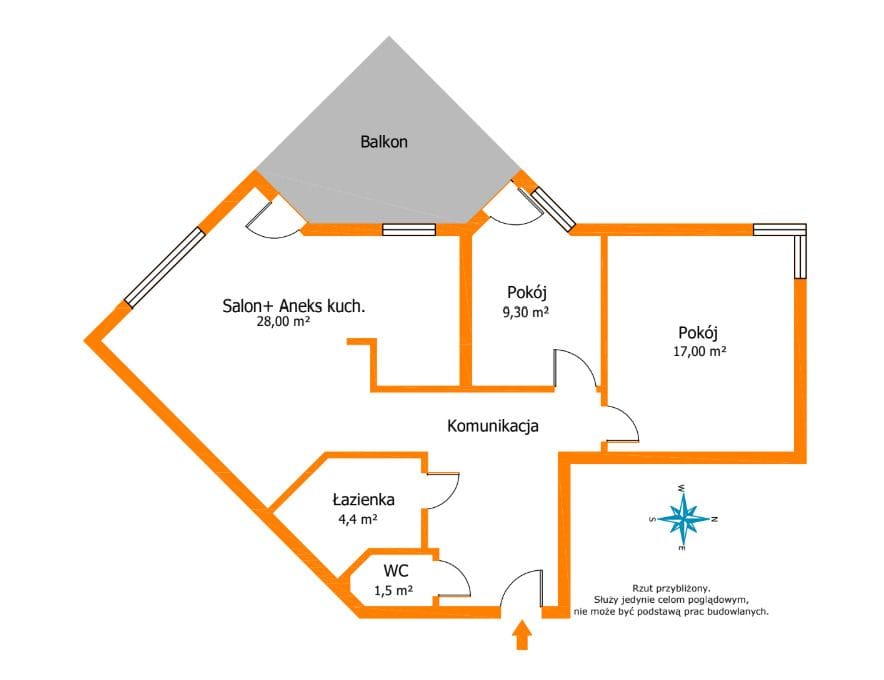Mieszkanie 3 pokojowe na Sprzedaż