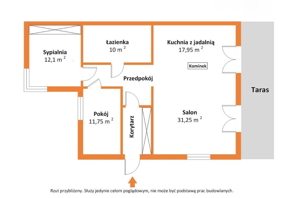Mieszkanie 3 pokojowe na Sprzedaż