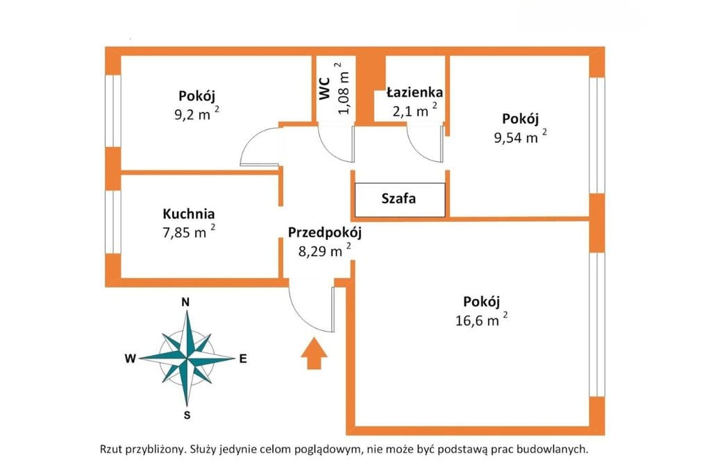Mieszkanie 3 pokojowe na Sprzedaż