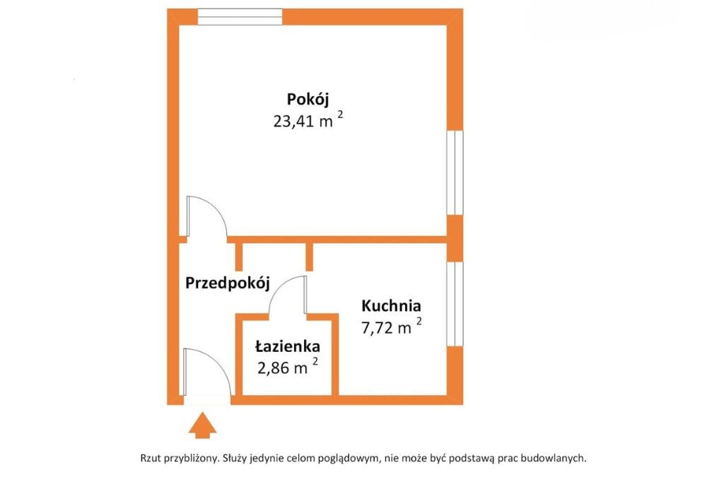 Mieszkanie 1 pokojowe na Sprzedaż