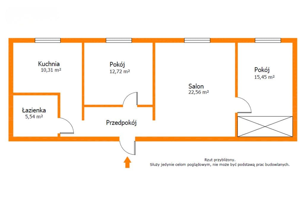Mieszkanie 3 pokojowe na Sprzedaż