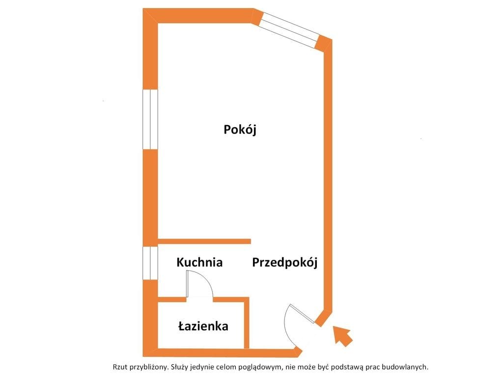 Mieszkanie 1 pokojowe na Sprzedaż