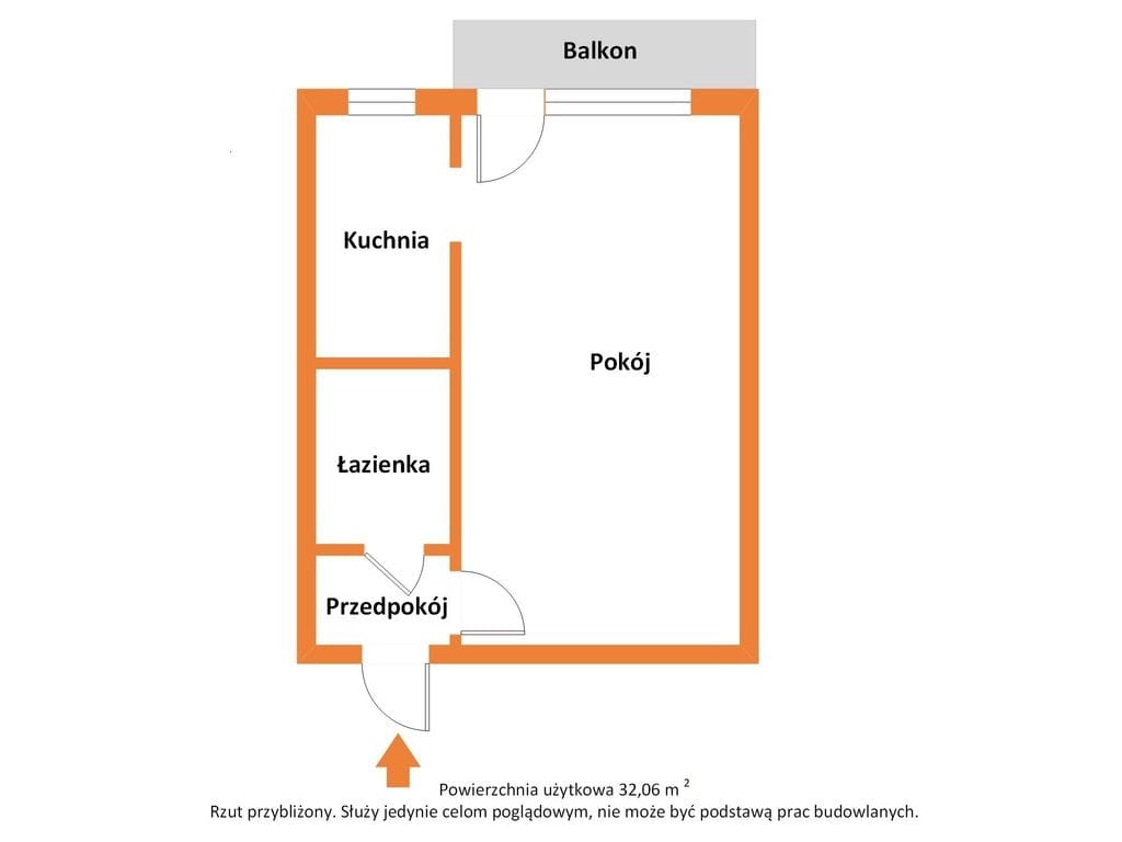 Mieszkanie 1 pokojowe na Sprzedaż