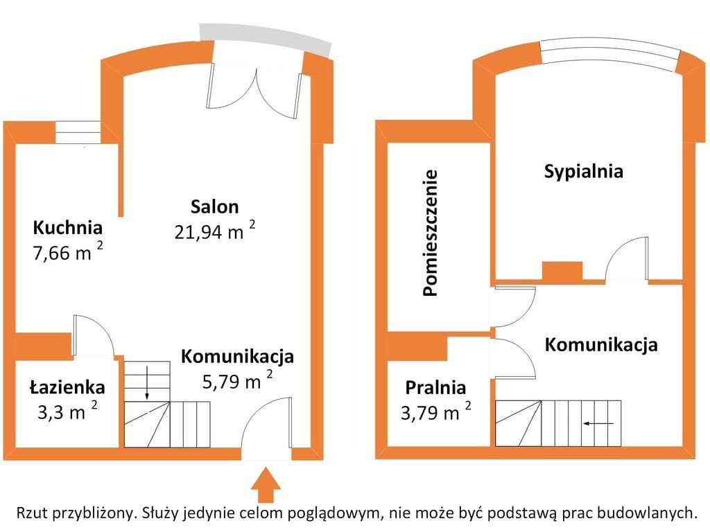 Mieszkanie 2 pokojowe na Sprzedaż