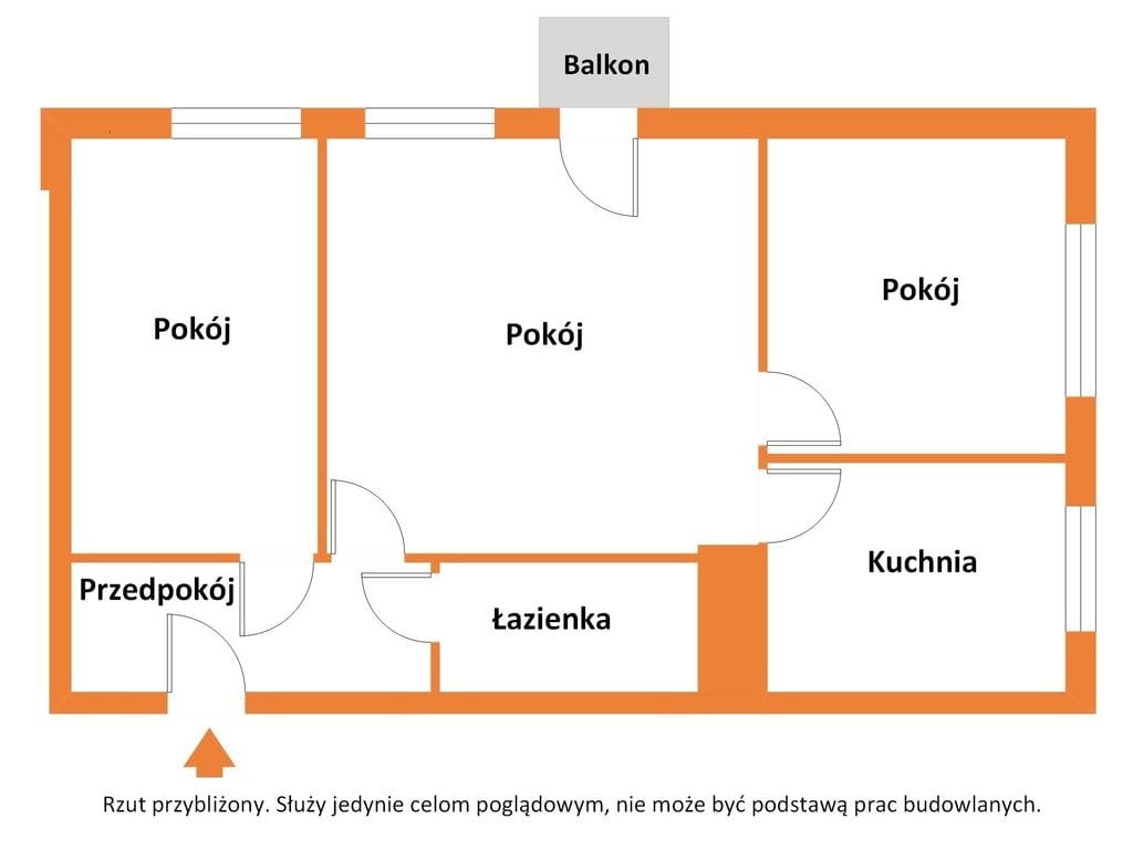 Mieszkanie 3 pokojowe na Sprzedaż