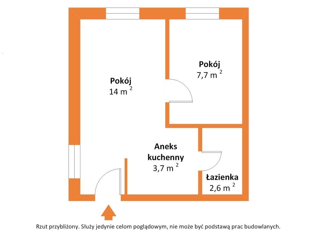 Mieszkanie 2 pokojowe na Sprzedaż