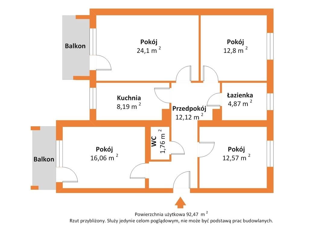Mieszkanie 4 pokojowe na Sprzedaż
