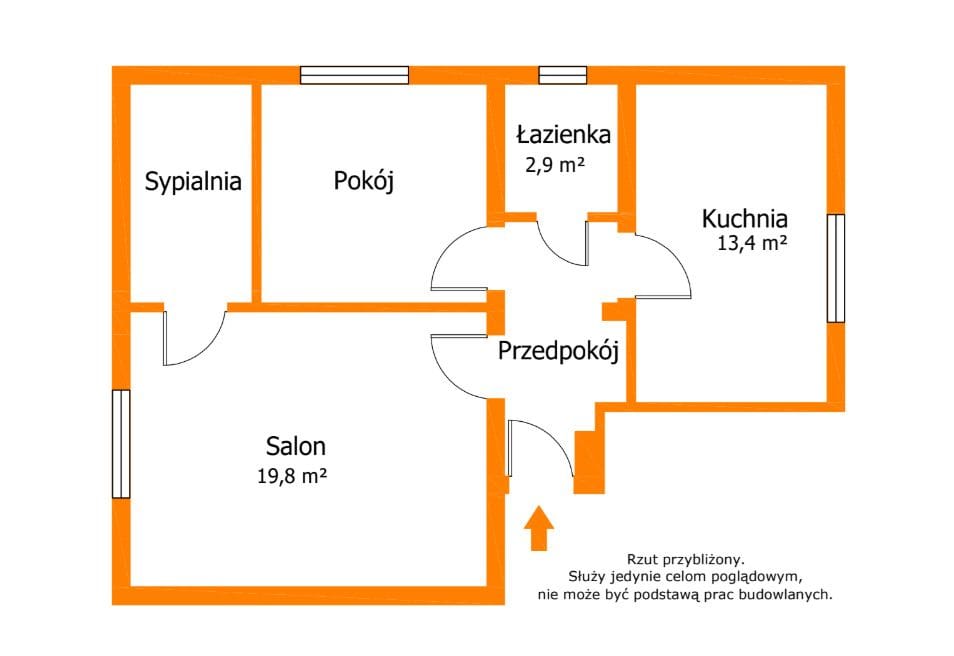 Mieszkanie 3 pokojowe na Sprzedaż