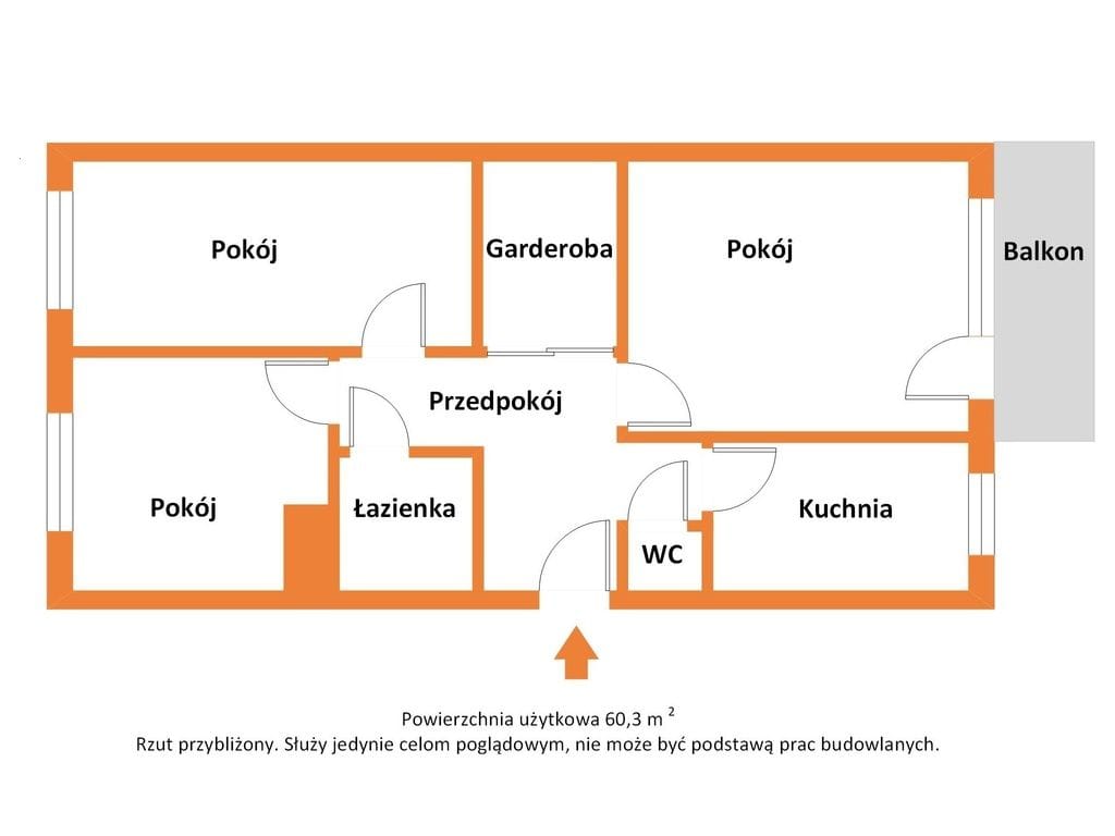 Mieszkanie 3 pokojowe na Sprzedaż