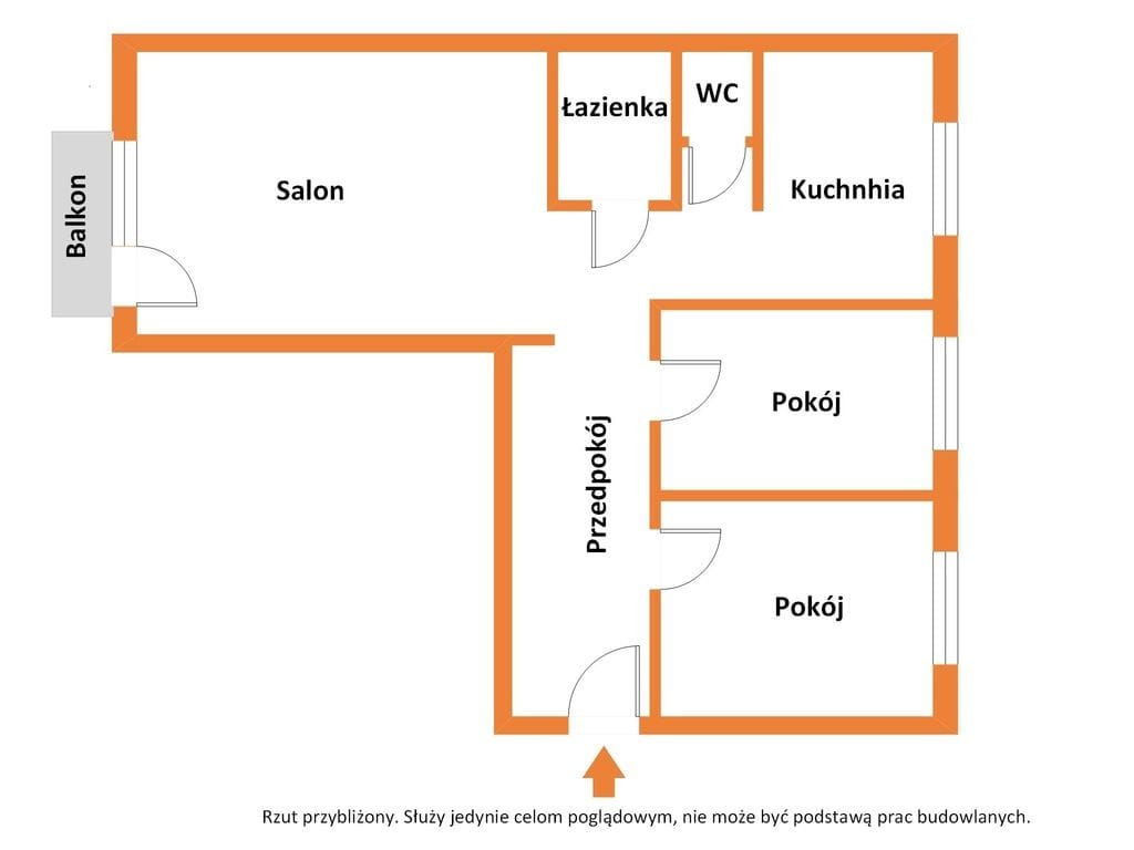 Mieszkanie 3 pokojowe na Sprzedaż