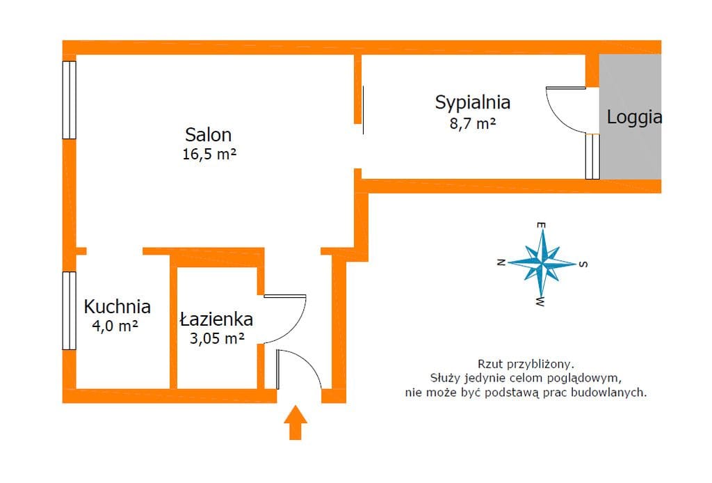Mieszkanie 2 pokojowe na Sprzedaż