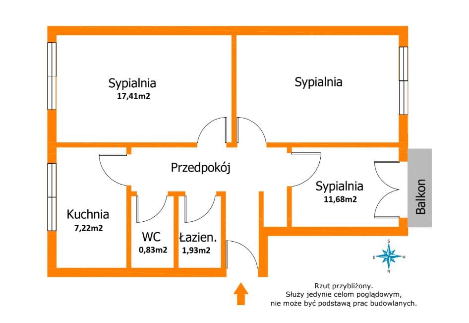 Mieszkanie 3 pokojowe na Sprzedaż