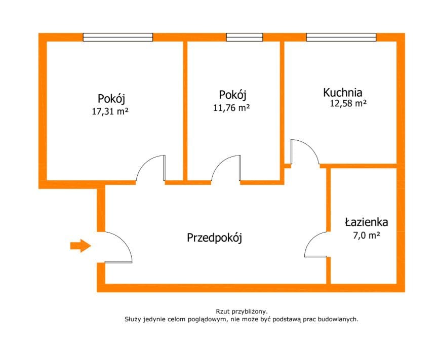 Mieszkanie 2 pokojowe na Sprzedaż