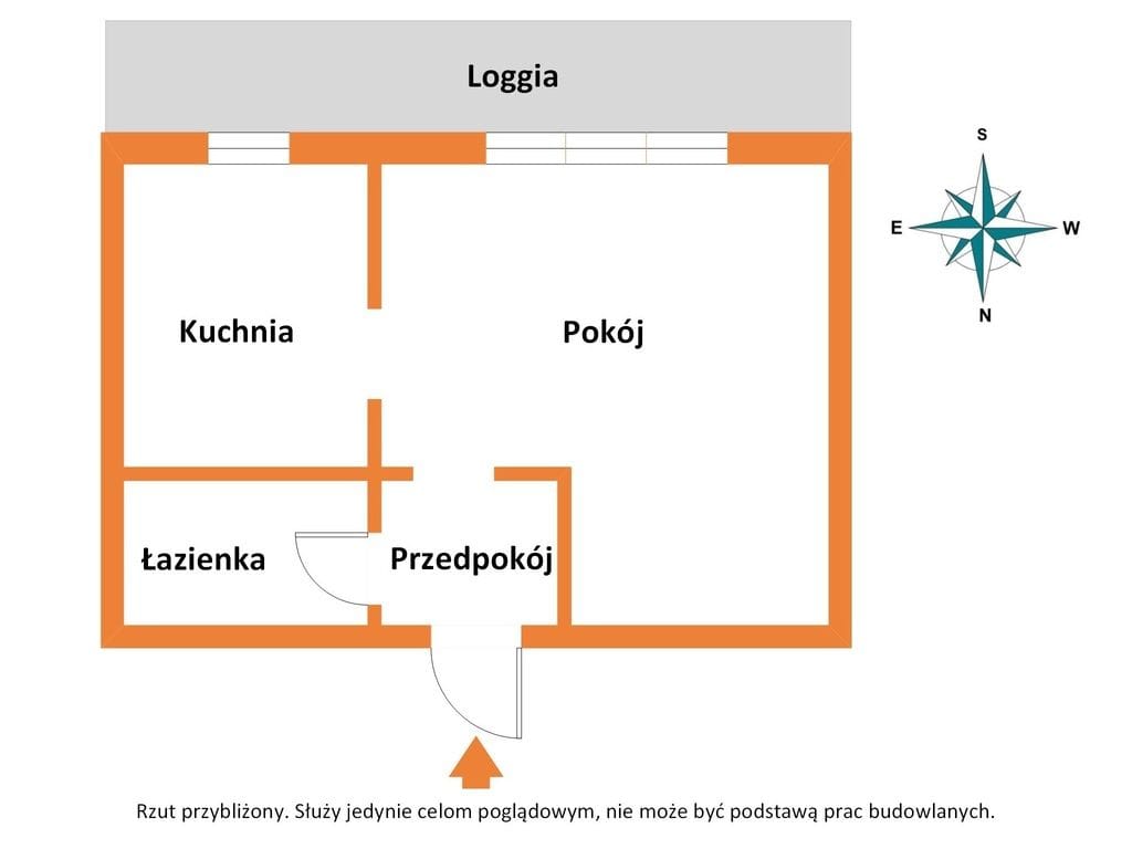 Mieszkanie 1 pokojowe na Sprzedaż