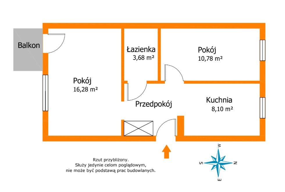 Mieszkanie 2 pokojowe na Sprzedaż