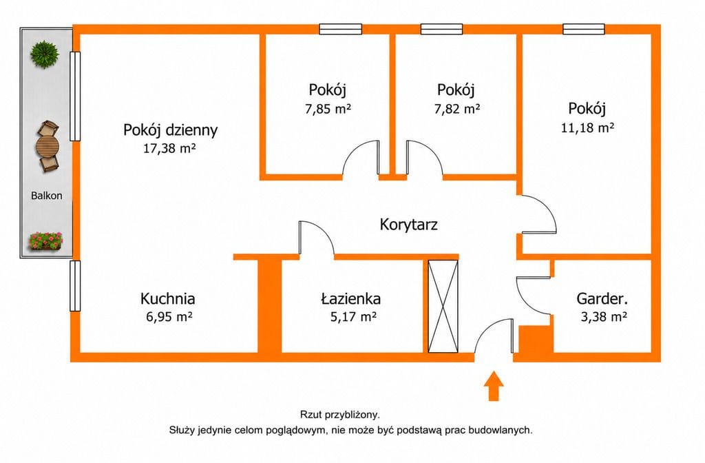 Mieszkanie 4 pokojowe na Sprzedaż