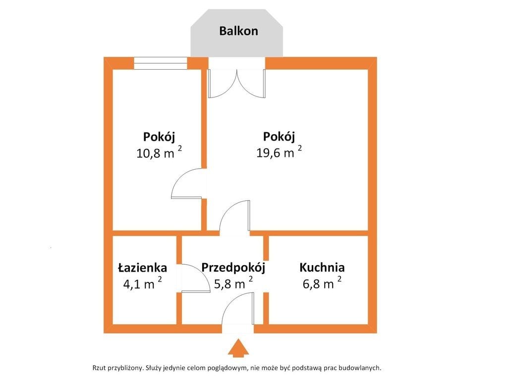 Mieszkanie 2 pokojowe na Sprzedaż