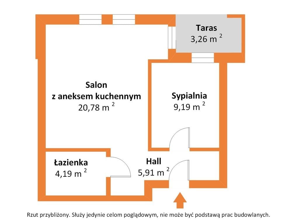 Mieszkanie 2 pokojowe na Sprzedaż