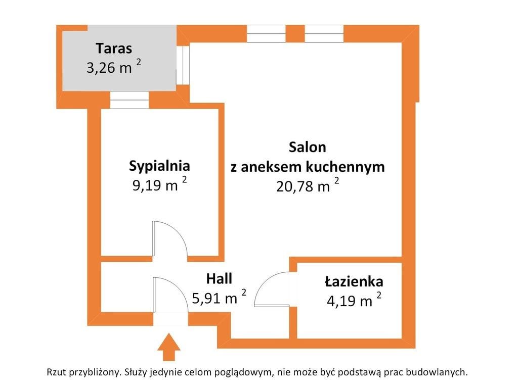 Mieszkanie 2 pokojowe na Sprzedaż