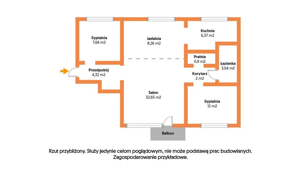 Mieszkanie 3 pokojowe na Sprzedaż