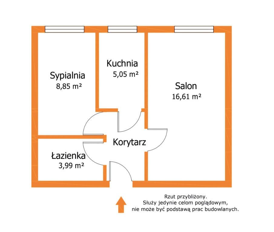 Mieszkanie 2 pokojowe na Sprzedaż