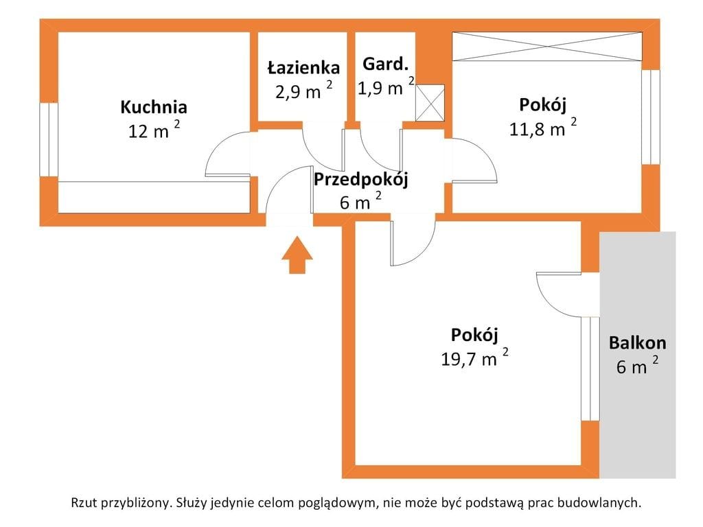 Mieszkanie 2 pokojowe na Sprzedaż
