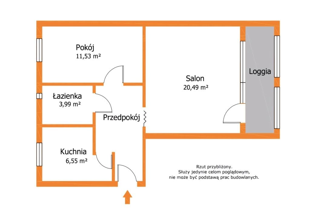 Mieszkanie 2 pokojowe na Sprzedaż