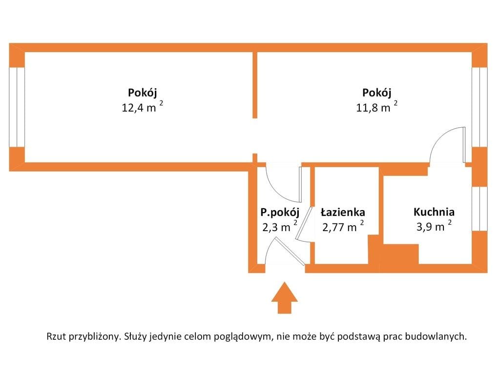 Mieszkanie 2 pokojowe na Sprzedaż