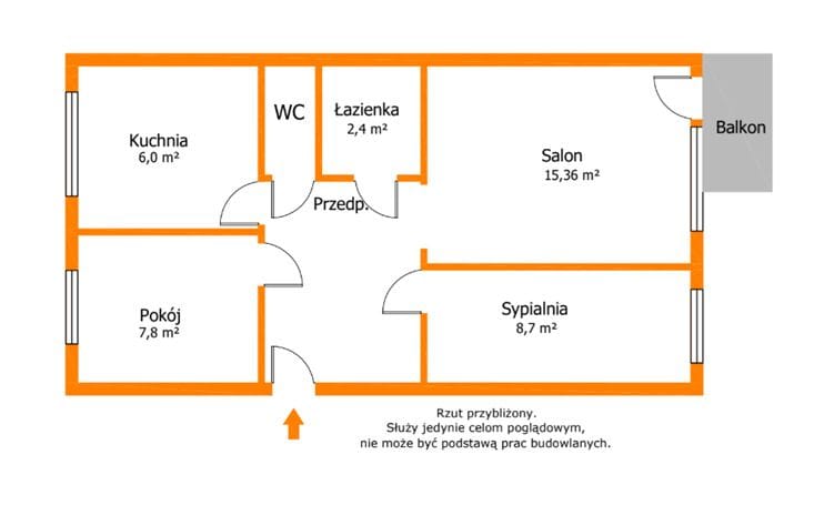Mieszkanie 3 pokojowe na Sprzedaż