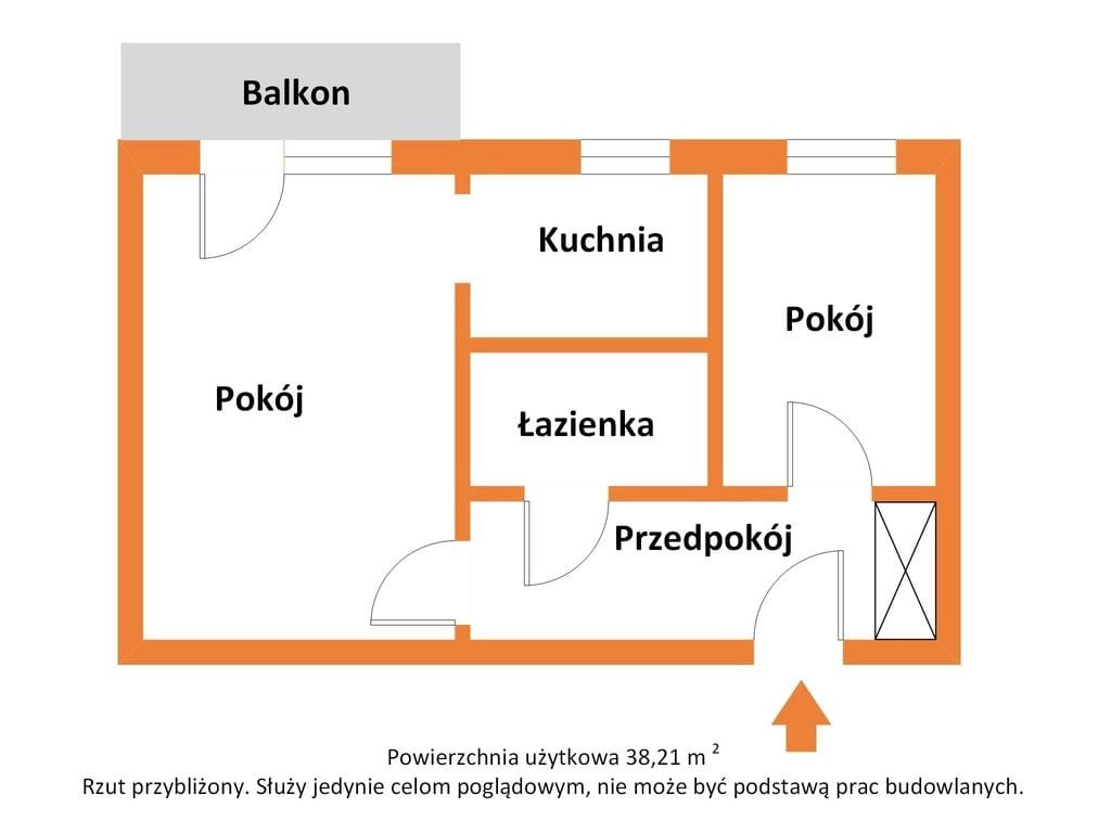 Mieszkanie 2 pokojowe na Sprzedaż