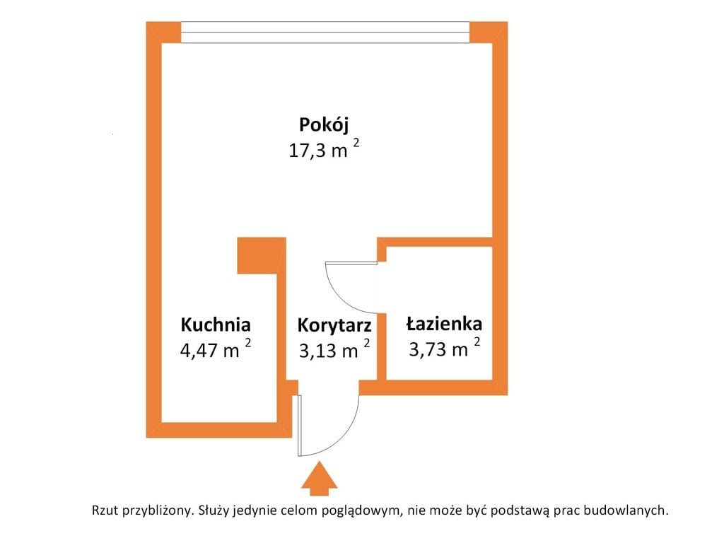 Mieszkanie 1 pokojowe na Sprzedaż
