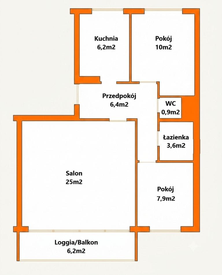 Mieszkanie 3 pokojowe na Sprzedaż