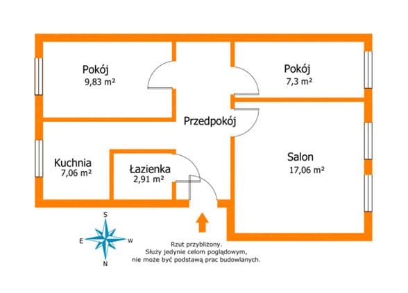 Mieszkanie 3 pokojowe na Sprzedaż