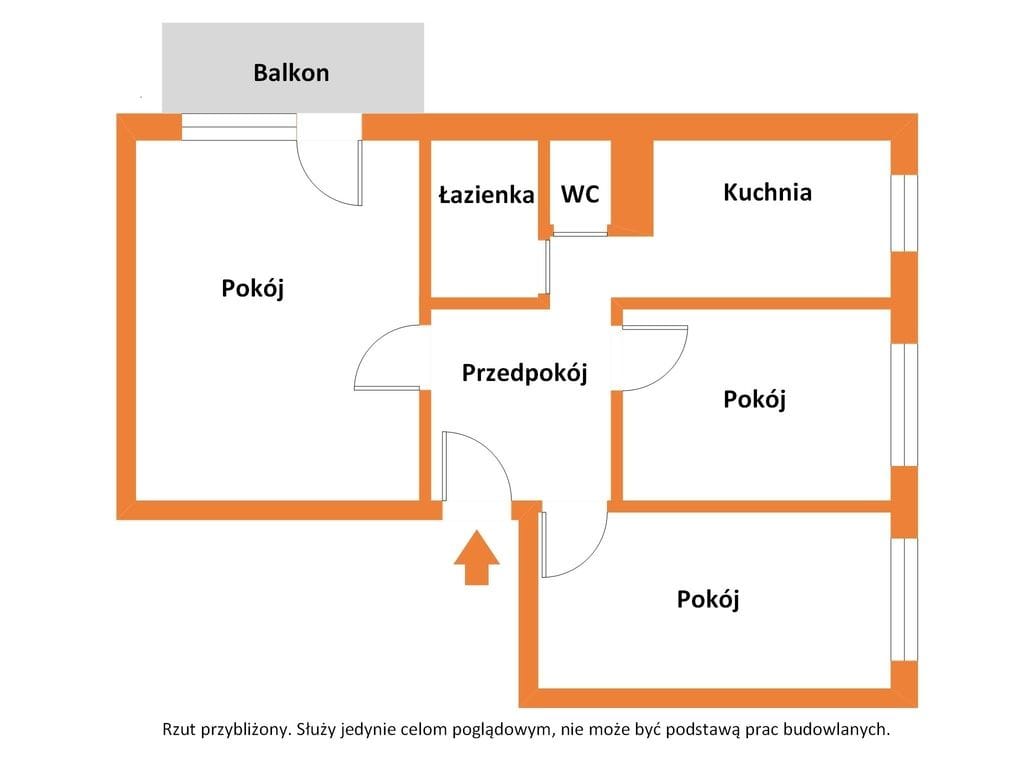 Mieszkanie 3 pokojowe na Sprzedaż