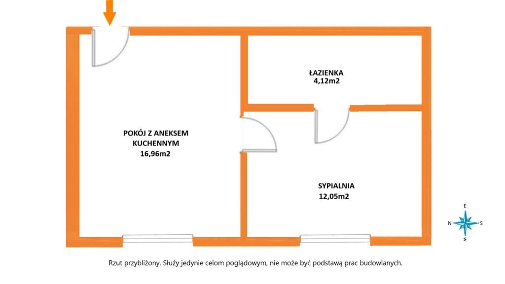 Mieszkanie 2 pokojowe na Sprzedaż