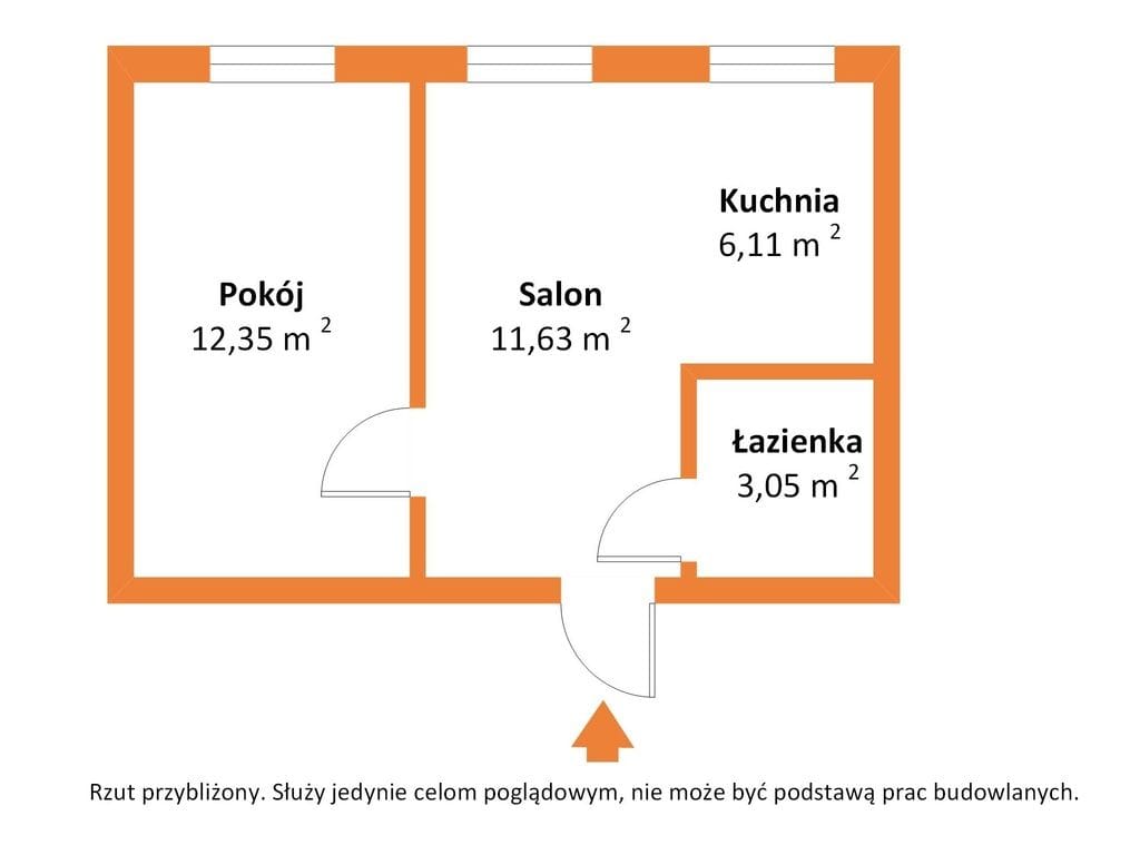 Mieszkanie 2 pokojowe na Sprzedaż