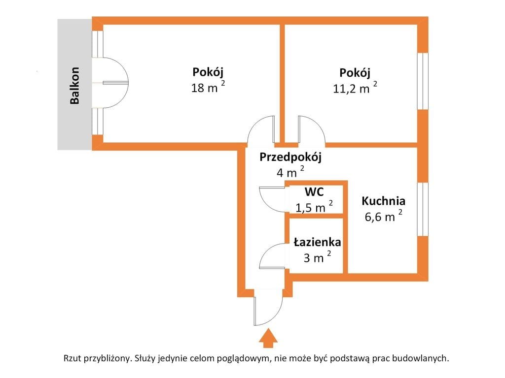 Mieszkanie 2 pokojowe na Sprzedaż