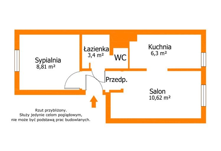 Mieszkanie 2 pokojowe na Sprzedaż