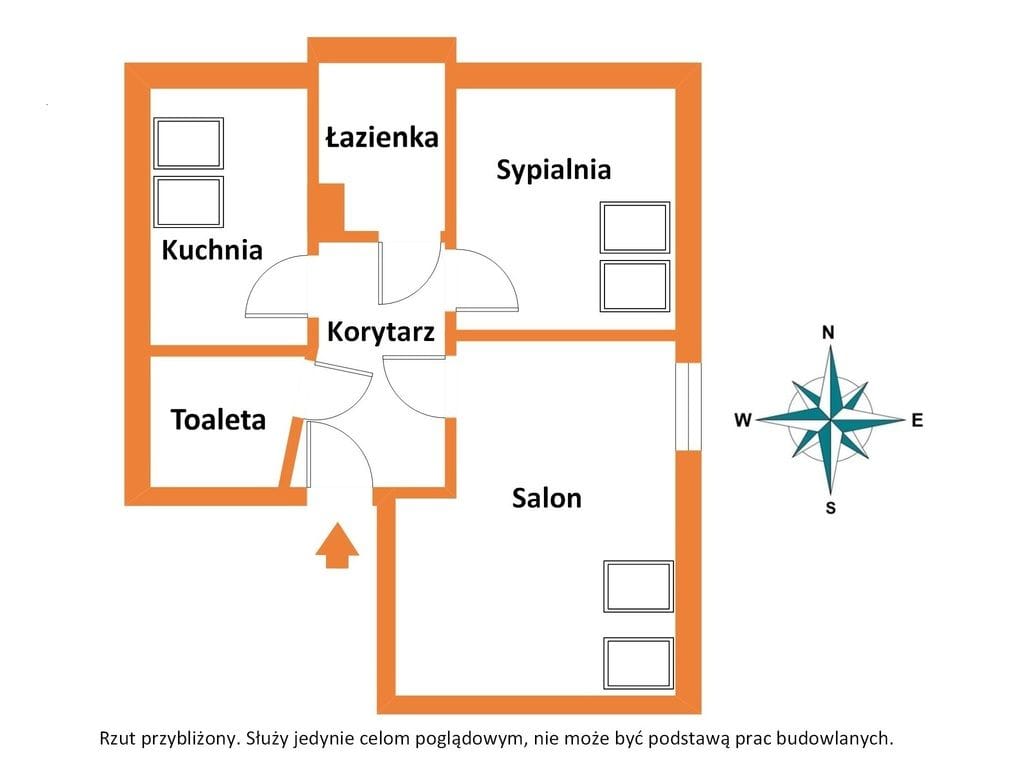 Mieszkanie 2 pokojowe na Sprzedaż