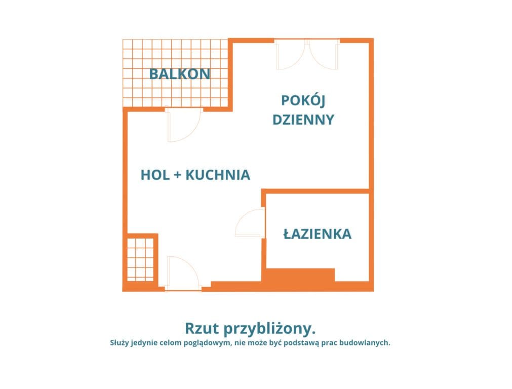 Mieszkanie 1 pokojowe na Sprzedaż