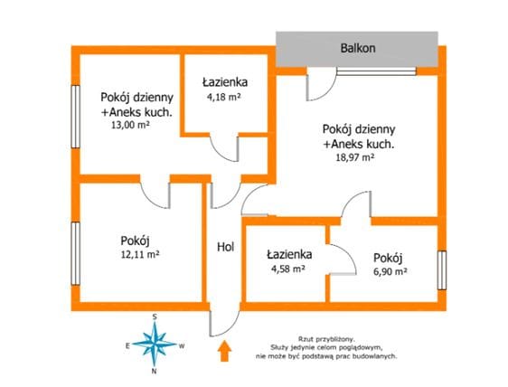 Mieszkanie 4 pokojowe na Sprzedaż