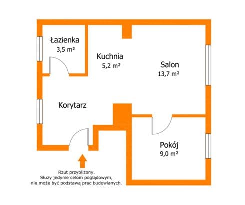 Mieszkanie 2 pokojowe na Sprzedaż