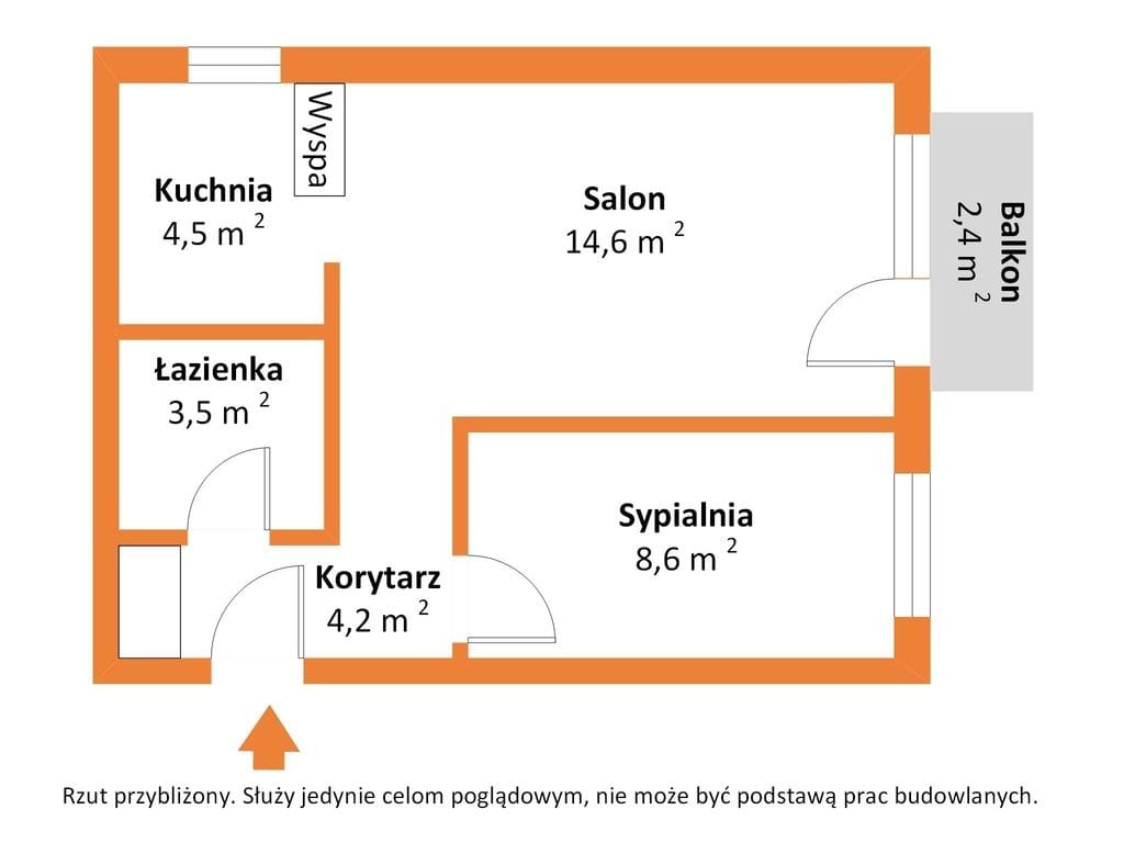 Mieszkanie 2 pokojowe na Sprzedaż