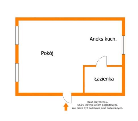 Mieszkanie 1 pokojowe na Sprzedaż