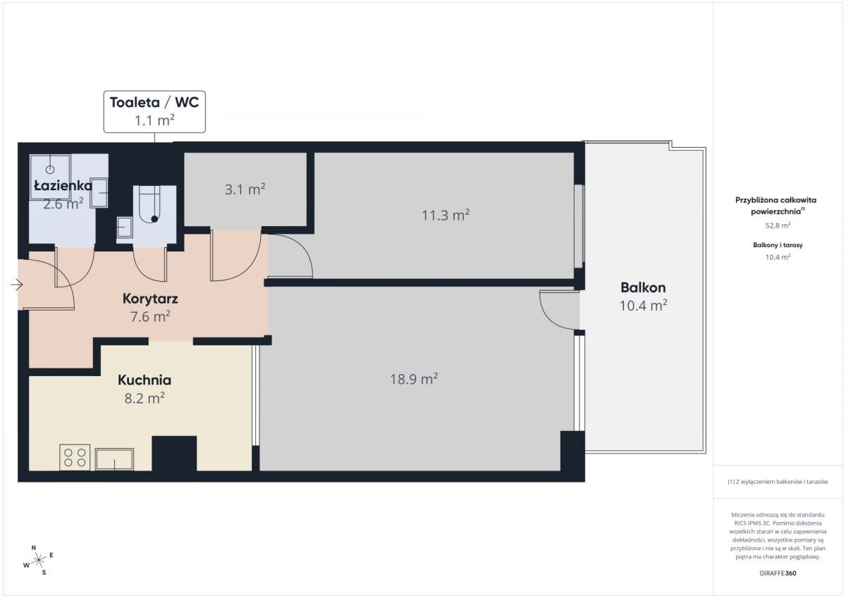 Mieszkanie 2 pokojowe na Sprzedaż