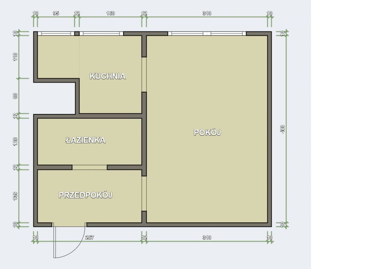 Mieszkanie 1 pokojowe na Sprzedaż
