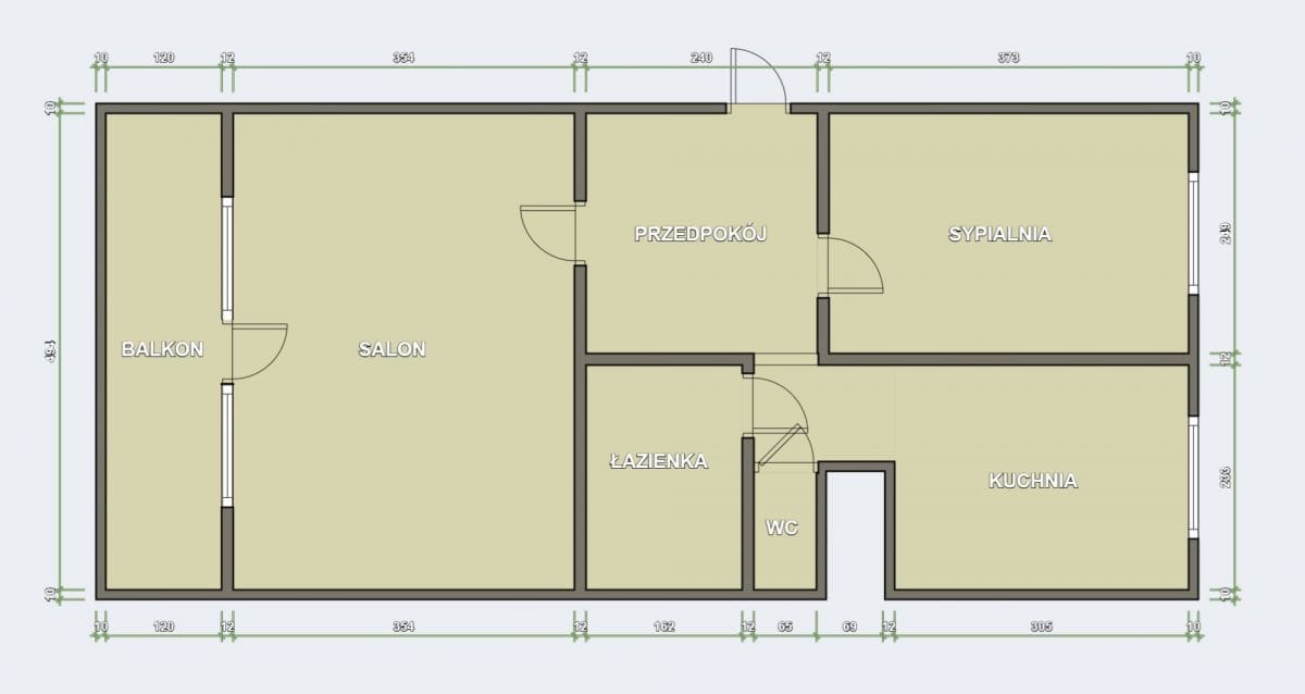 Mieszkanie 2 pokojowe na Sprzedaż